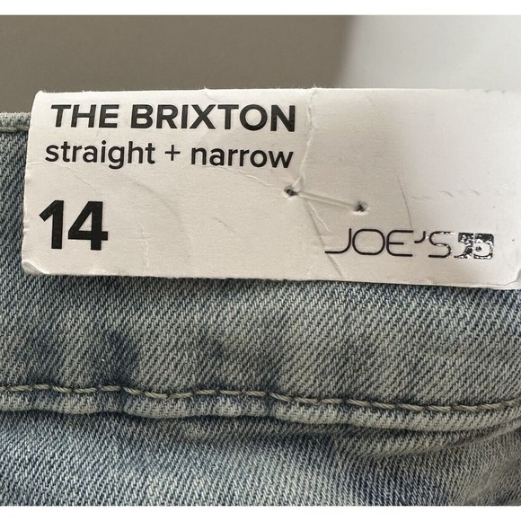 NWT Joe's The Brixton Straight + Narrow Jeans Stretch Junior's Blue Size 14 - Picture 5 of 5